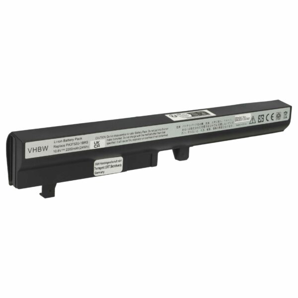 Bateria vhbw para Toshiba - Substitui L007221, GC02000XV10, PA3731U-1BRS - 2200 mAh 10.8 V Li-Ion