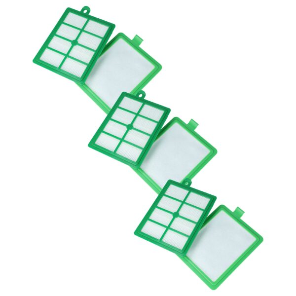 Conjunto de 3 Filtros para Aspirador Philips - Substitui AEG/Electrolux EF17 - vhbw