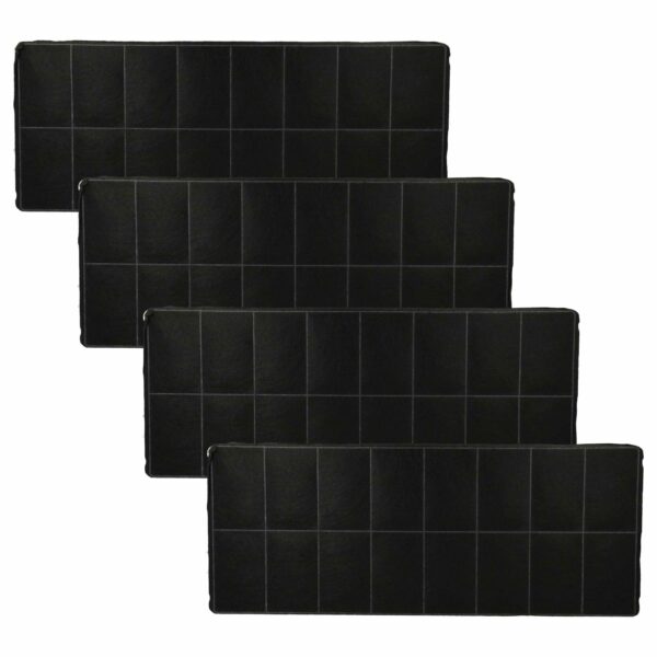 4x Filtro de Carvão Ativado para Coifa Bosch DHZ3406 - 42 x 16.8 x 3.1 cm