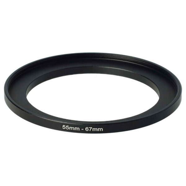 Anel Adaptador Step-Up 55 mm para 67 mm vhbw para Objetivas de Câmara