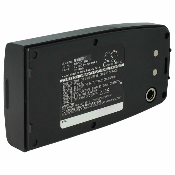 Bateria vhbw para Topcon BT-52Q, BT-52QA, TBB-2, TBB-2R - 2700 mAh 7.2V NiMH