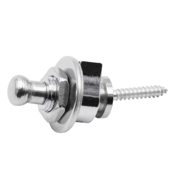 Pino de Segurança para Correia de Guitarra vhbw - Metal, Prateado