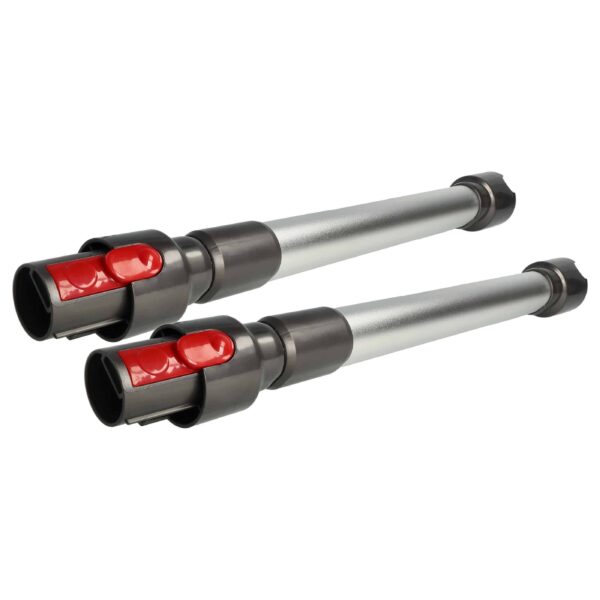 2x Tubo Telescópico para Dyson V10, V11, V15, V7, V8 - 44,5cm a 66,5cm, Prateado