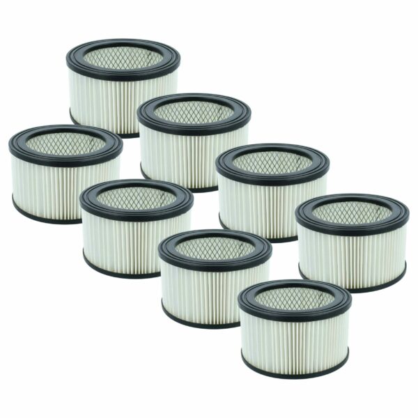 8x Filtro HEPA Substituição Oxeo 760023 para Aspirador Chimney Sweep PowerPlus, Preto/Branco