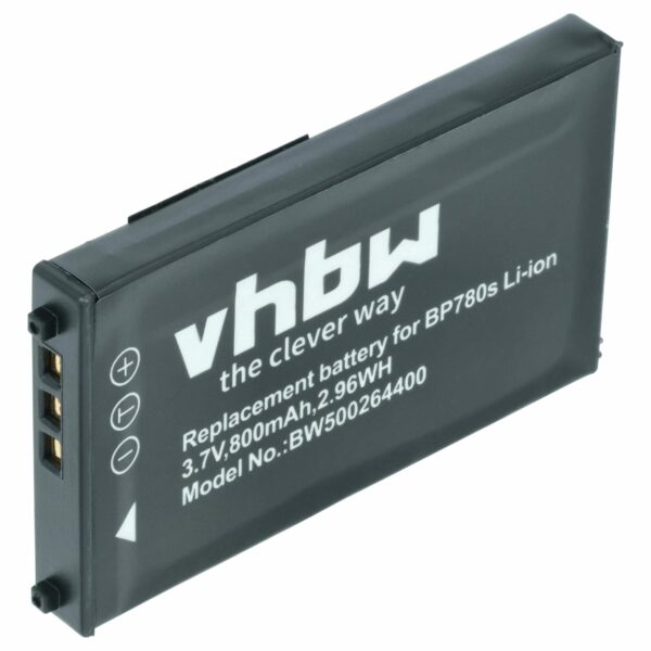 Bateria vhbw BP780s para Kyocera Contax - 700mAh, 3.7V, Li-Ion