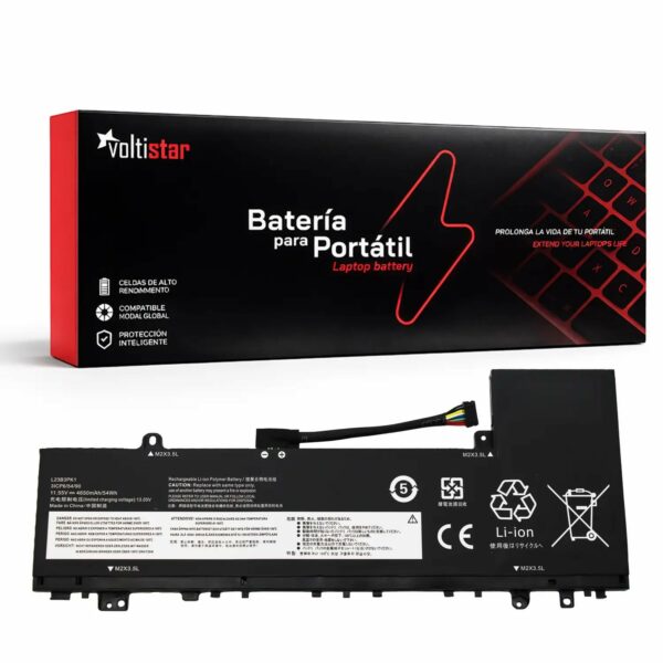 Bateria para Portátil Lenovo IdeaPad Slim 5 Series (14IMH9, 14AHP9, 14IRU9, 14Q8X9, 15IRH9, 15IRU9, 16IMH9, 16AHP9, 16IRU9) - L23B3PK1 11.55V 4650mAh Li-Polymer