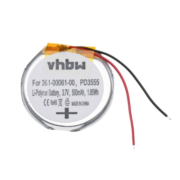 Bateria Smartwatch vhbw para Garmin Fenix 1, Fenix 2, Quatix 6, Tactix - 500 mAh 3.7 V