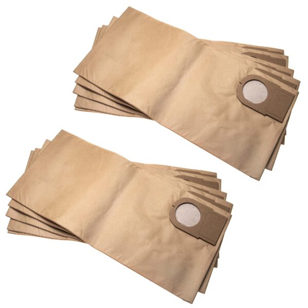 10x Sacos para Aspirador vhbw para Metabo AS 9010, ASA 9011 - Papel