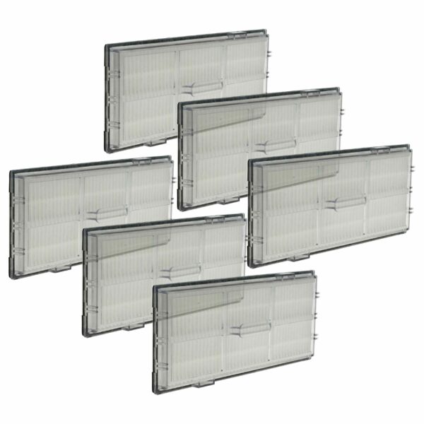 Pack 6x Filtros HEPA vhbw para Roborock 8020082 - Robot Aspirador