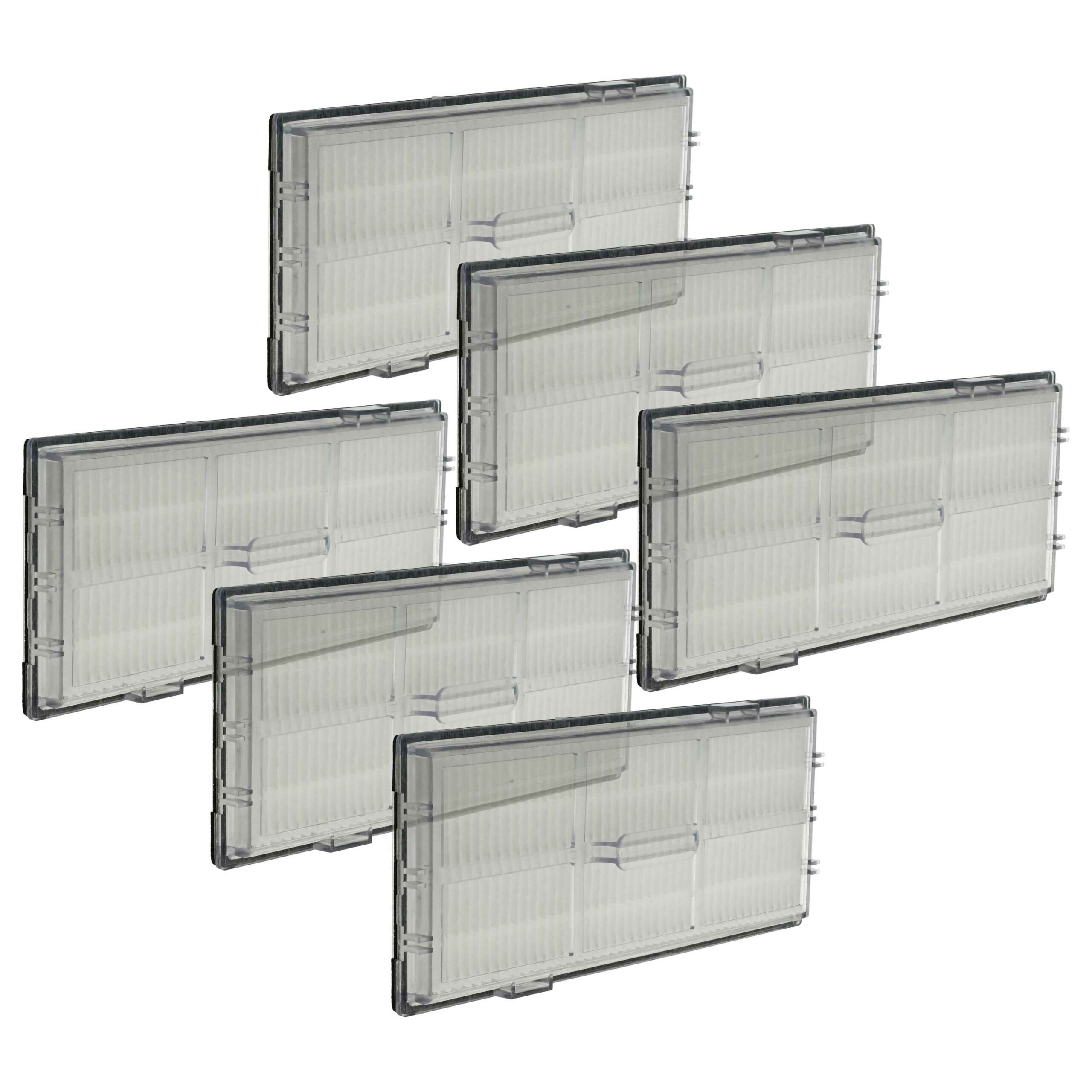 Pack 6x Filtros HEPA vhbw para Roborock 8020082 - Robot Aspirador