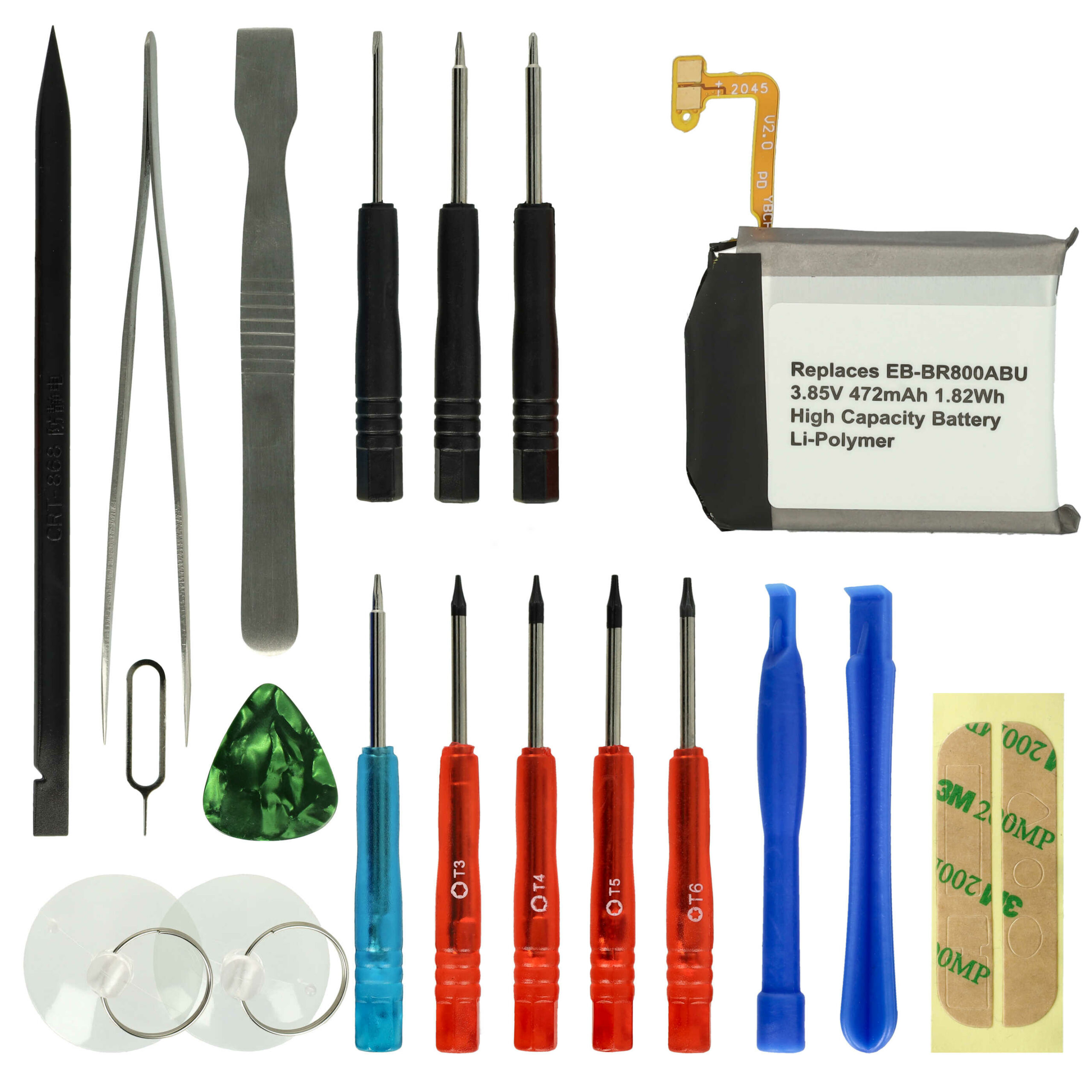 Bateria vhbw para Samsung Smartwatch GH43-04855A, EB-BR800ABU - 472 mAh 3.85 V Li-polymer + Ferramentas - Image 2