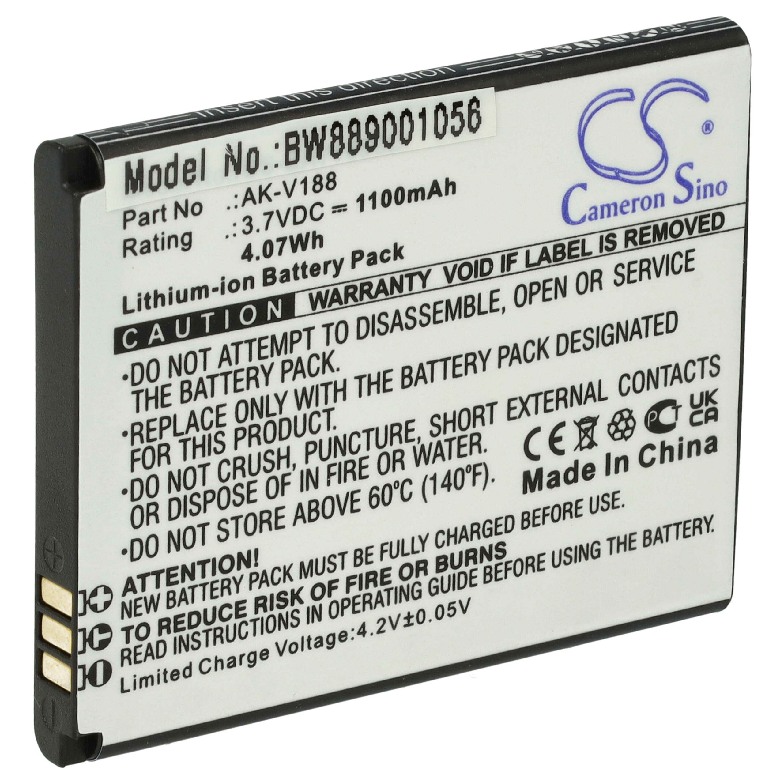 Bateria para Telemóvel Emporia AK-V188 - 1100 mAh 3.7 V Li-Ion vhbw - Image 3
