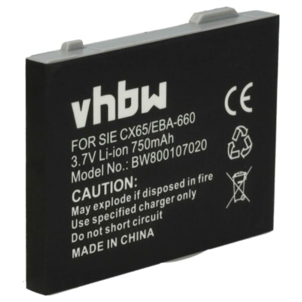 Bateria vhbw para Telefone Fixo Unify/Siemens - 750 mAh 3.7V Li-Ion