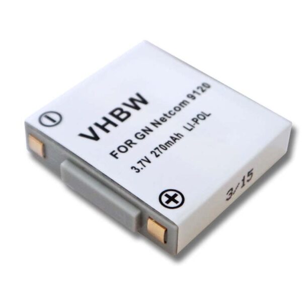 Bateria vhbw para Auscultadores Sem Fios GN Netcom / Agfeo 270 mAh 3.7 V Li-polymer