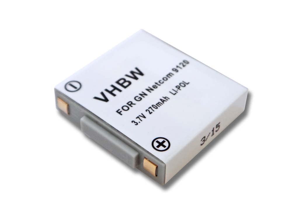 Bateria vhbw para Auscultadores Sem Fios GN Netcom / Agfeo 270 mAh 3.7 V Li-polymer