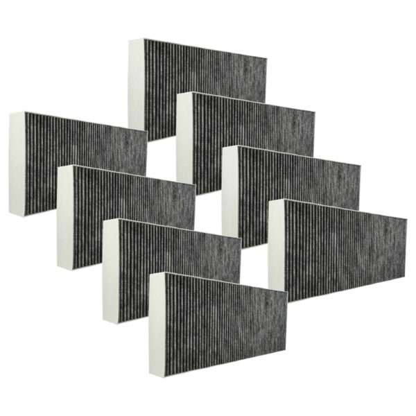 Filtro de Carvão Ativado 8x Substituição Bosch 9001171882, 17004082 - 46 x 19,1 x 5 cm