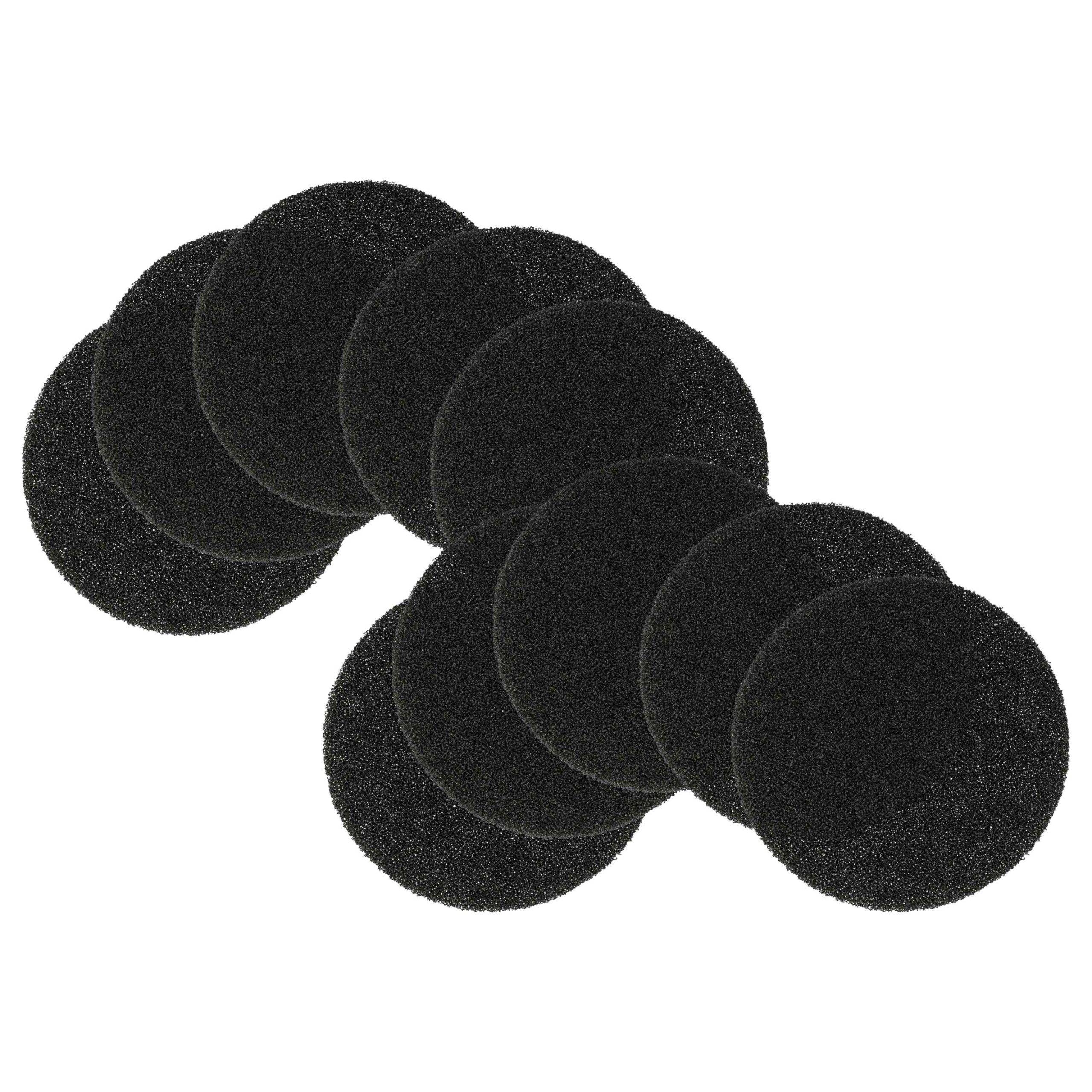 Pack 10x Filtro de Ar para Junkers, Buderus, Stiebel-Eltron - Classe G2 (ISO 30%), Espuma Preta