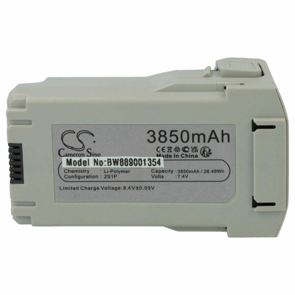 Bateria vhbw para DJI - 3850 mAh, 7.4V, Li-polímero (compatível BWX162-3850-7.38, BWX140-2590-7.32, BWX162-2453-7.38)