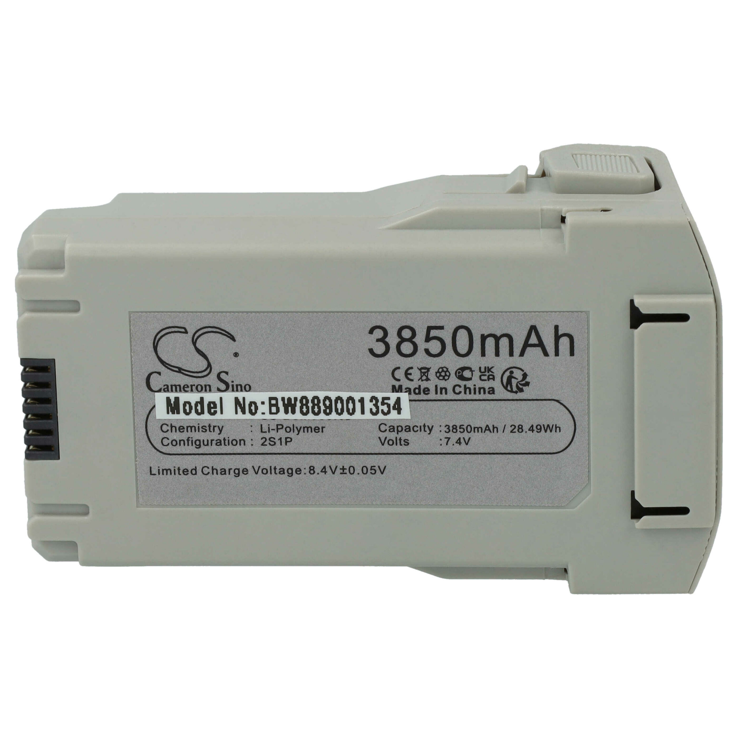 Bateria vhbw para DJI - 3850 mAh, 7.4V, Li-polímero (compatível BWX162-3850-7.38, BWX140-2590-7.32, BWX162-2453-7.38)