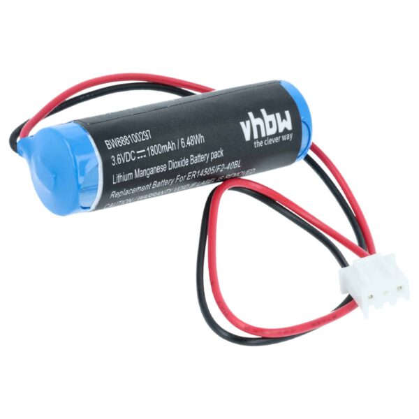 Bateria compatível com controlador CNC Mitsubishi F2-40BL, PM-20BL, LS14500-MF, FX2N-48M - 1800 mAh 3.6V Li-SOCl2