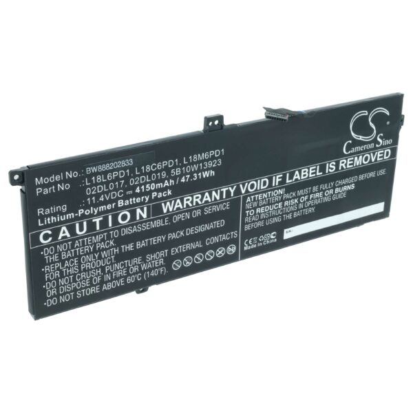 Bateria vhbw para Lenovo ThinkPad X390 4150 mAh 11.4 V