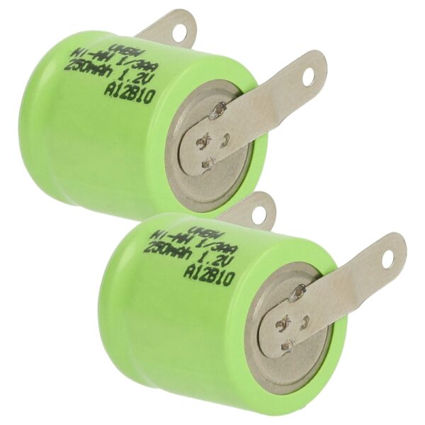 Bateria vhbw para Modelismo 2x 1/3AA 250 mAh 1.2 V NiMH