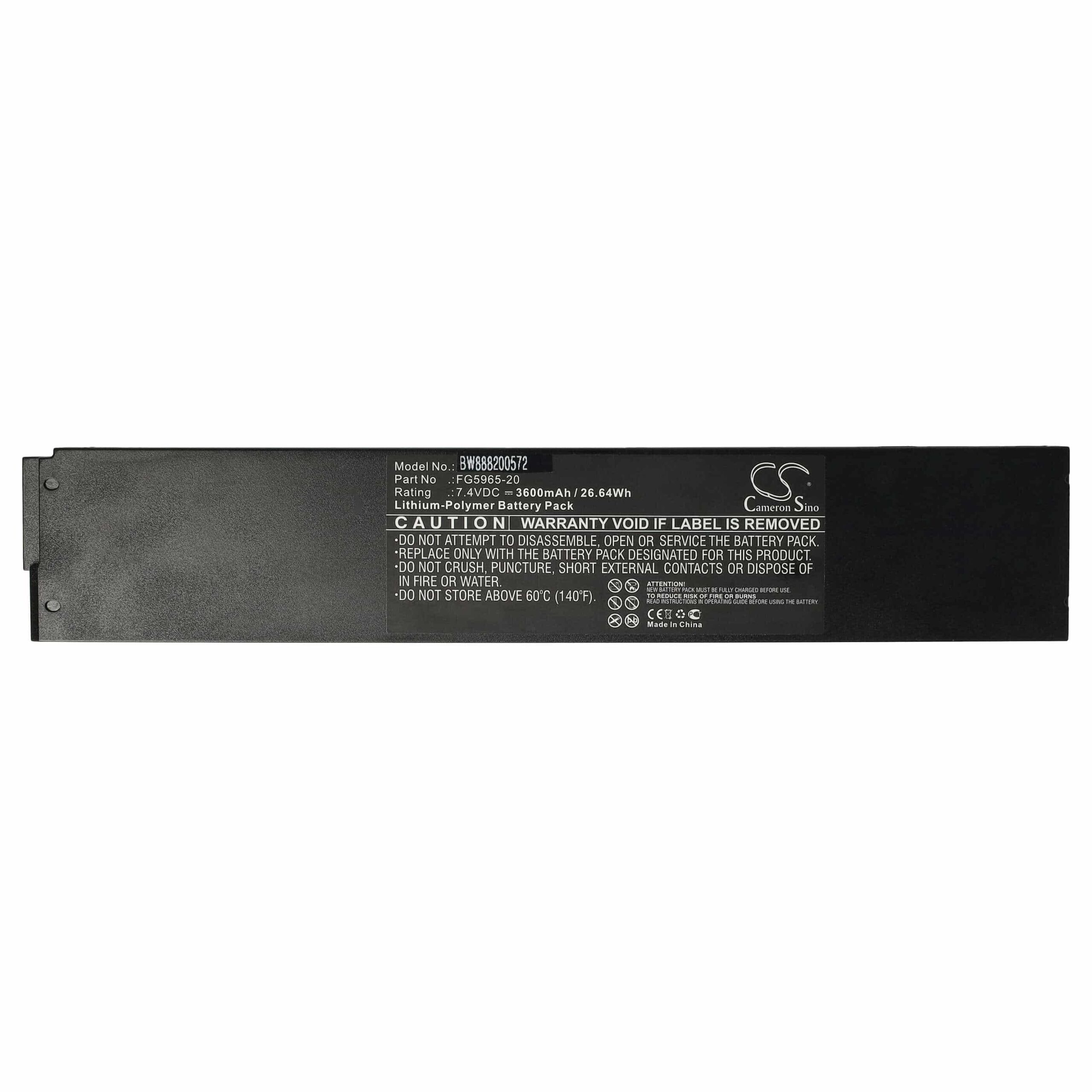 Bateria de Substituição para Touchpad Sem Fios AMX FG5965-20 - 3600 mAh 7.4 V Li-polymer - Image 3