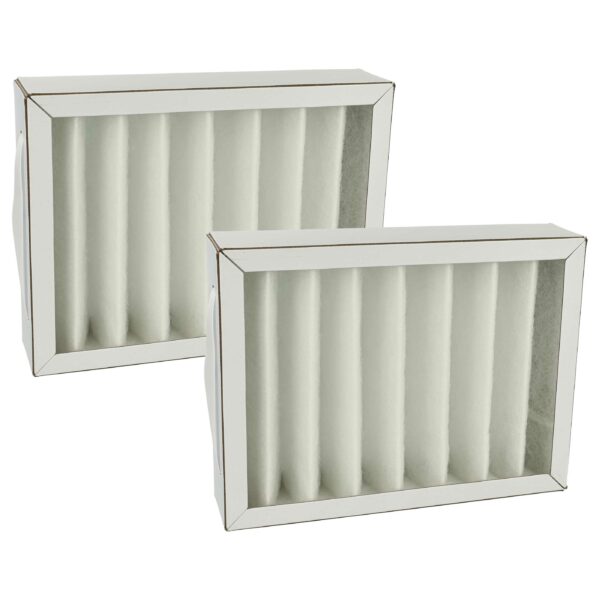 2x Filtro de Ar vhbw Classe G4 para Pluggit APFG4F7-180 - Branco