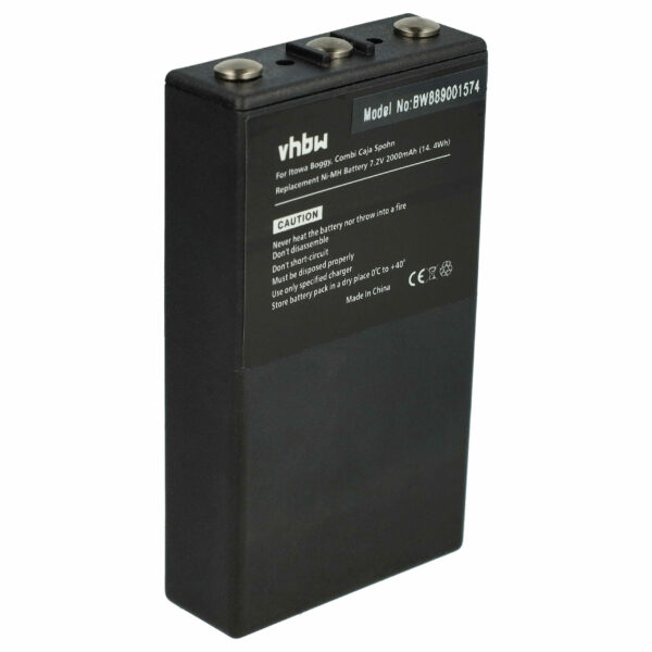 Bateria de Substituição vhbw para Comando Remoto Industrial Itowa BT7216MH - 2000 mAh
