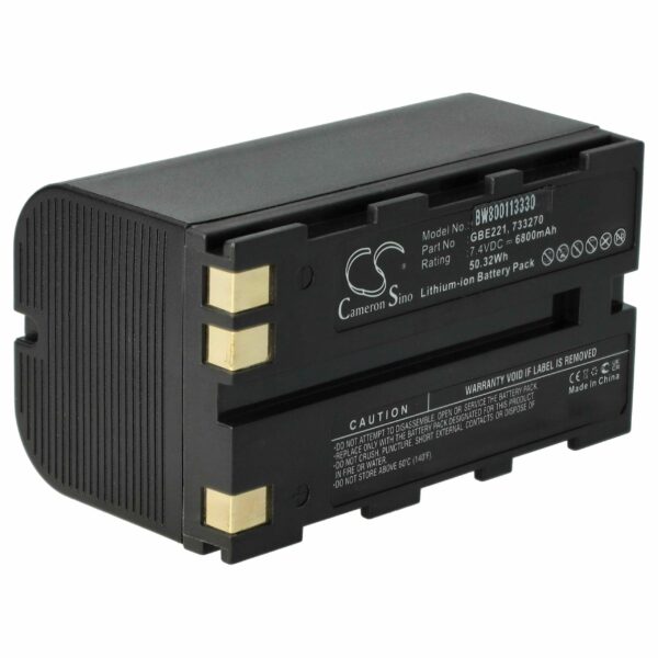 Bateria vhbw compatível com Geomax ZBA200, ZBA400 - 6800 mAh 7.4 V Li-Ion