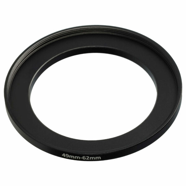 Adaptador de Anel Crescente 49mm para 62mm para Objectivas de Câmara - vhbw