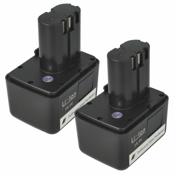 2x Bateria vhbw para Gesipa Accubird, Firebird, Powerbird - 1500 mAh, 14.4 V, Li-Ion