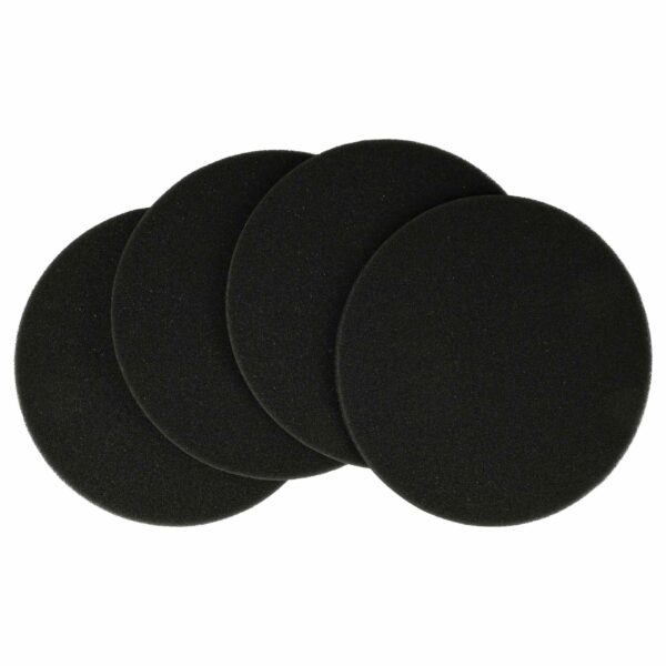 4x Filtro de Ar Compatível com Bosch 7735600382 para Ventilação - Classe G3, Lavável, Preto
