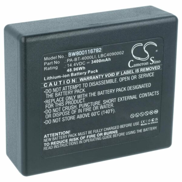 Bateria vhbw compatível com impressoras Brother LBD709-001, HP25B, LBF3250001, LBC4090002 - 3400 mAh 14.4 V Li-Ion