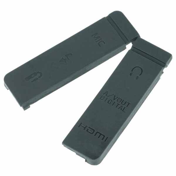 2x Capas Protetoras de Terminais para Canon EOS 5D Mark III - HDMI, A/V Digital, Micro, PC/Flash, Telecomando