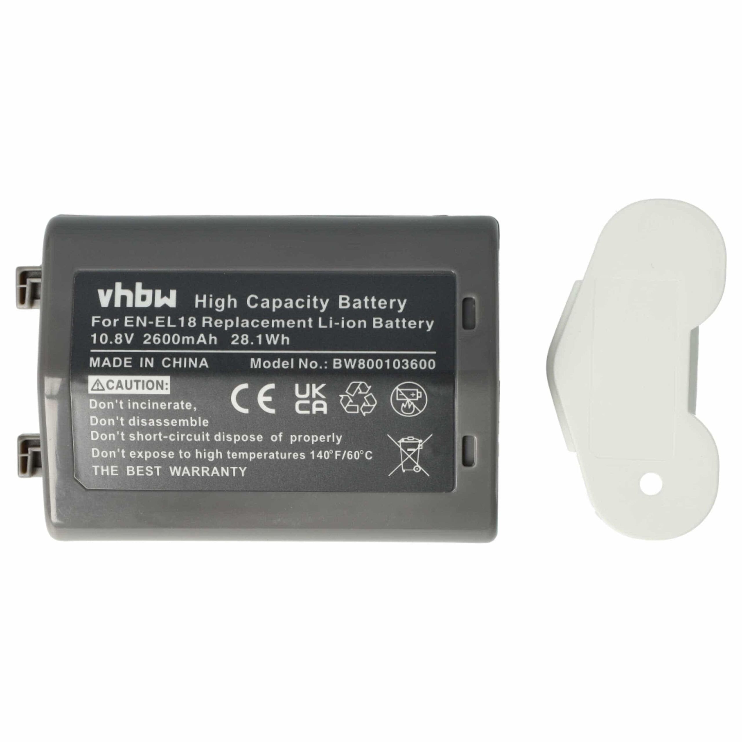 3x Bateria vhbw substitui Nikon EN-EL18 - 2600mAh, 10.8V - Image 3