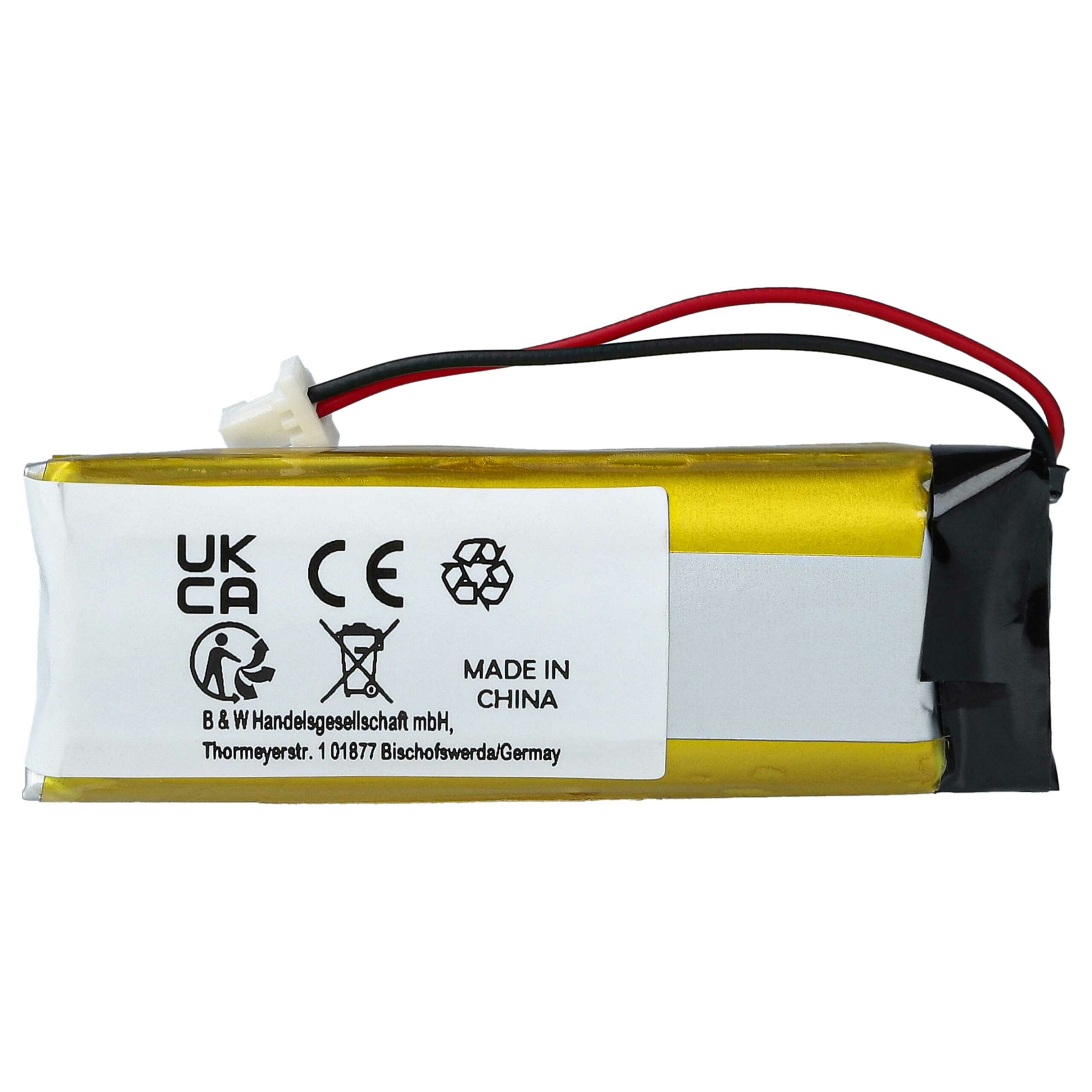Bateria vhbw para Auscultadores sem fios Cardo / Schuberth 800 mAh 3.7 V Li-Polímero (2x) - Image 4