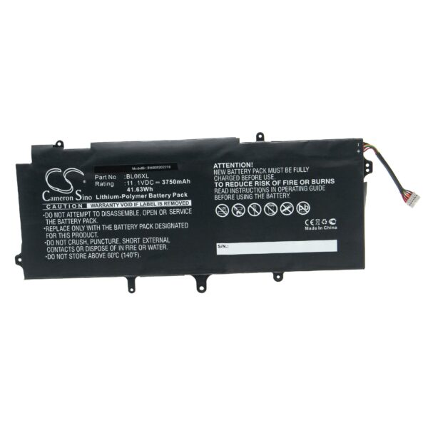 Bateria vhbw para HP - Substitui 722236-2C1, 722236-271, 722236-1C1, 722236-171 - 3750 mAh 11.1 V Li-polymer