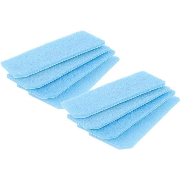 Pack de 8 Filtros de Exaustão vhbw para Aspiradores Robot Miele RX-SAC 1 (41996982, 41996982D)