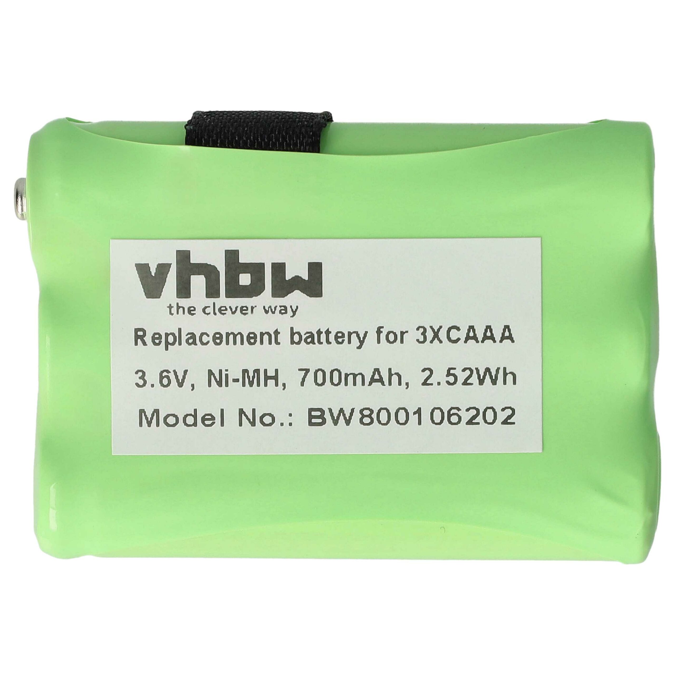 Bateria vhbw 3x AAA NiMH 700 mAh 3.6V para rádios Motorola CB (Pack 10 unidades) - Image 3