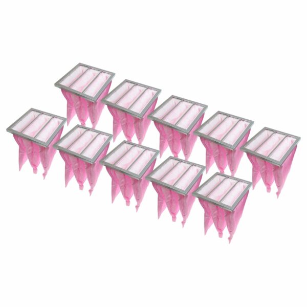 10x Filtro Pocket F7 compatível Nilan F003996, F003995 para Sistemas de Ventilação - 31,9 x 28,8 x 4,2 cm