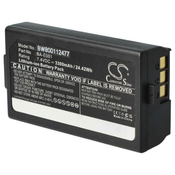Bateria para Impressora Brother PJ7, BA-E001 - 3300 mAh 7.4 V Li-Ion vhbw