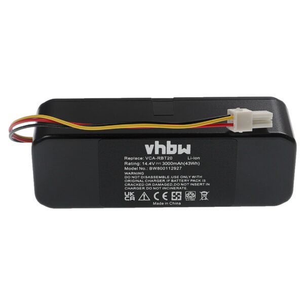 Bateria vhbw para Samsung Navibot SR8F30, SR8F40, SR8850 3000mAh, 14.4V, Li-Ion