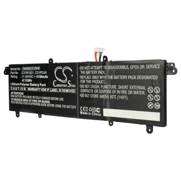 Bateria vhbw para Asus C31POJH, 0B200-03210100, C31N1821 - 4150 mAh 11.55 V Li-polymer