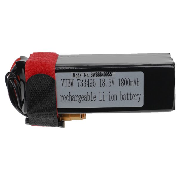 Bateria vhbw para Dispositivo de Modelismo 1800 mAh 18.5 V Li-Polímero XT60