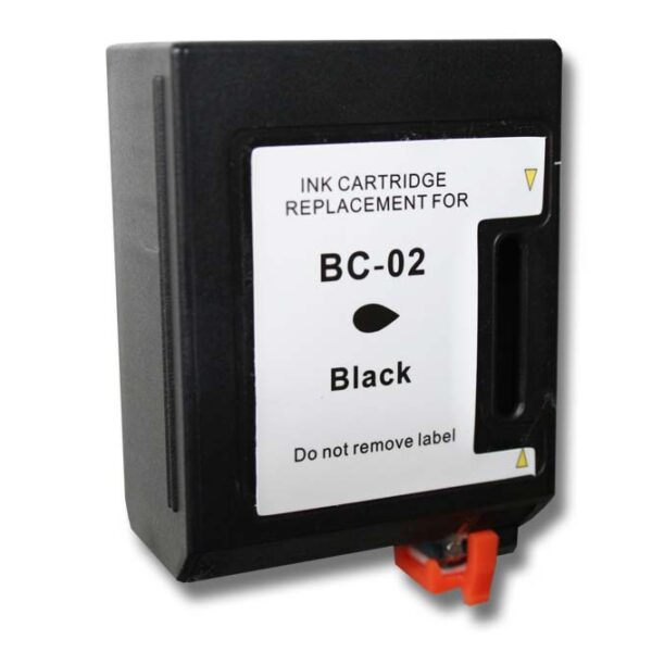 Cartucho de Tinta vhbw Compatível com Canon BC-01, BX-02, BC-02 - Preto, Recarregado 23 ml