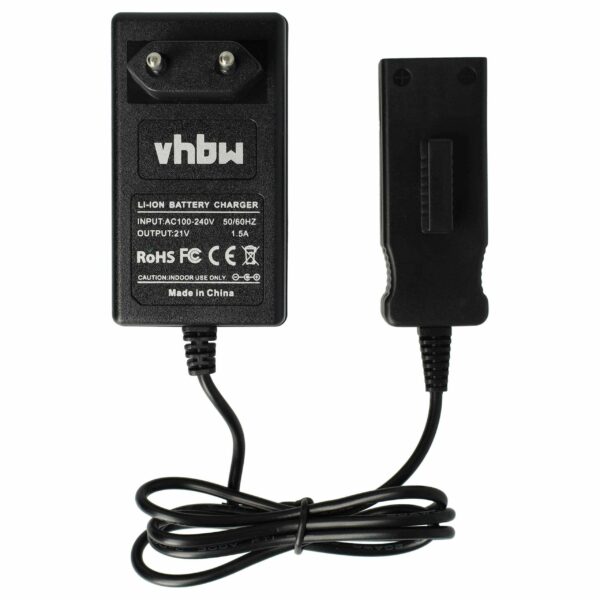 Carregador compatível com cortador de relva Gardena 48-Li 8878 ErgoCut bateria Li-Ion (18 V)
