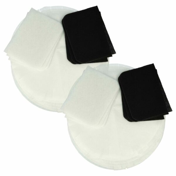 Conjunto de 24 filtros para fritadeira DeLonghi (12 filtros de papel, 6 filtros de gordura, 6 filtros de carvão ativado) - vhbw