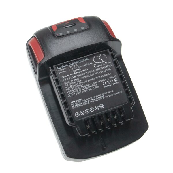 Bateria vhbw para Ingersoll Rand BL2022, BL2012, BL2010 - 2000 mAh, 20 V, Li-Ion