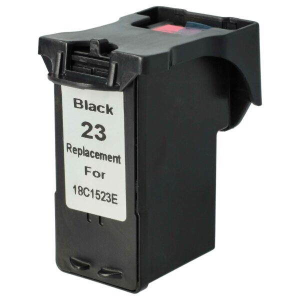 Cartucho de Tinta vhbw compatível com Lexmark 18C1523, 23A, 23XL, 23 - Preto, Recarregado 25 ml